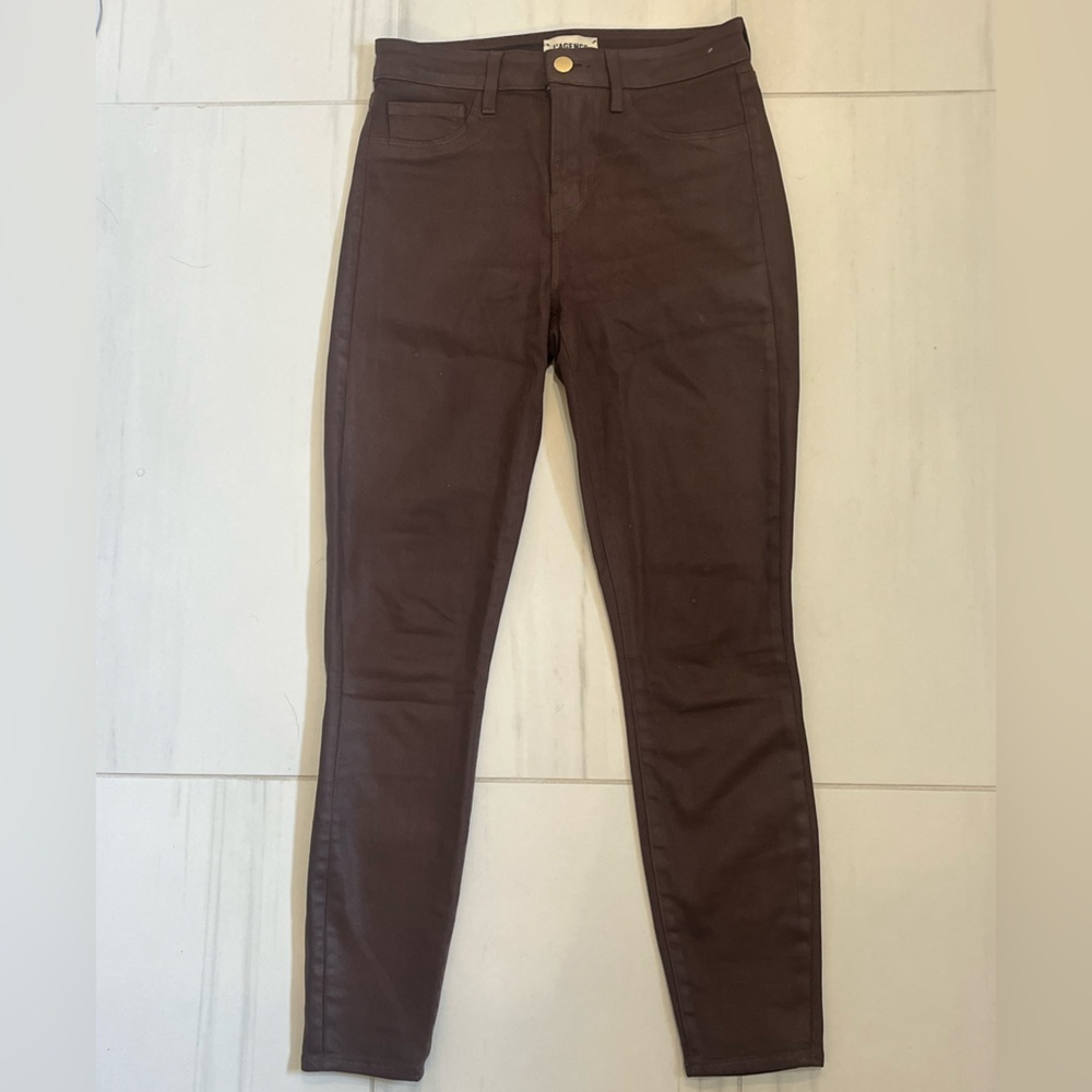 L’agence jeans- Margot Coated in Espresso size 26